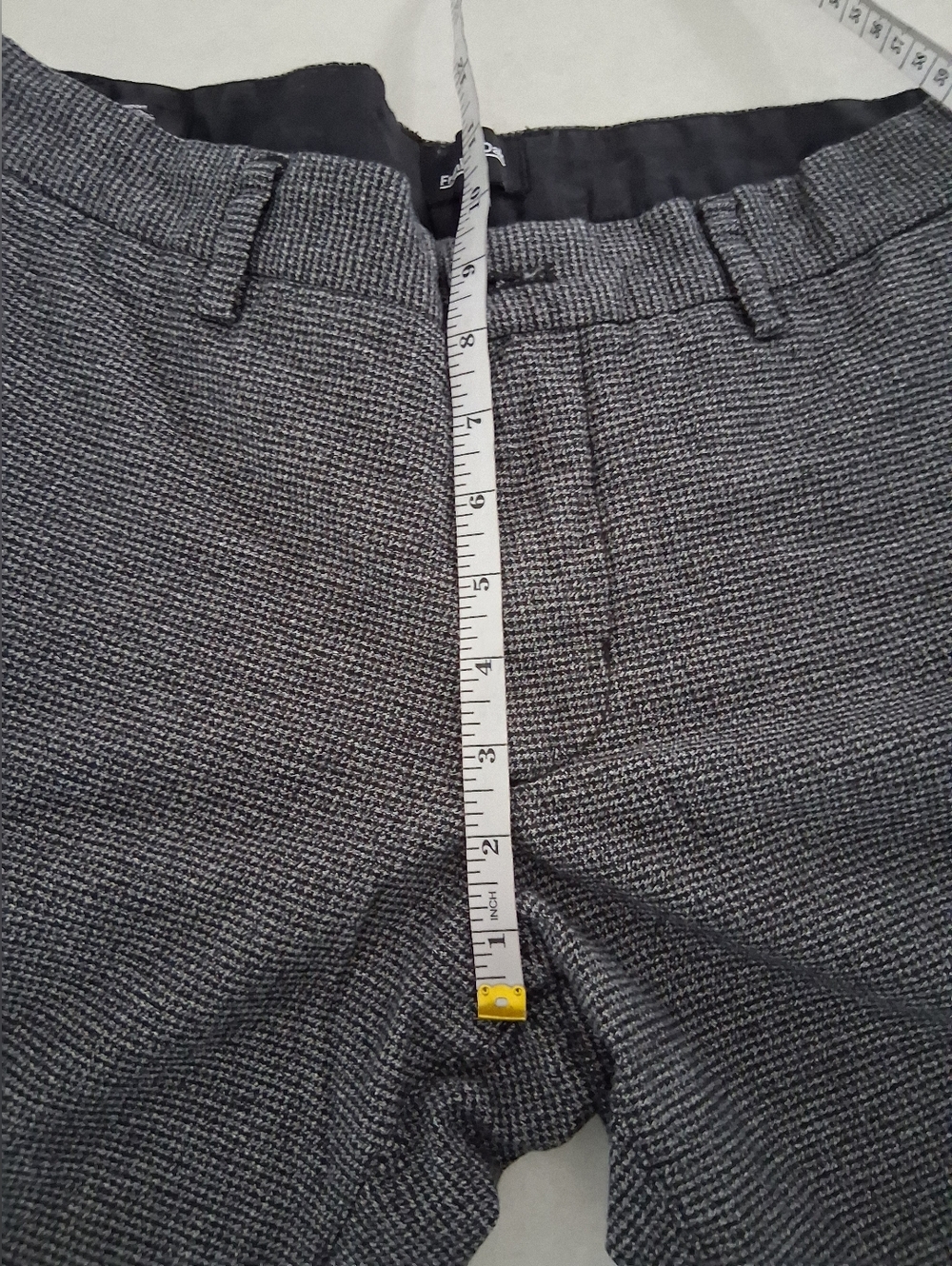 Frank + Oak/ Men's Newport Straight Houndstooth/ Gray Dress Pants/ Size US 31 - Picture 12 of 13